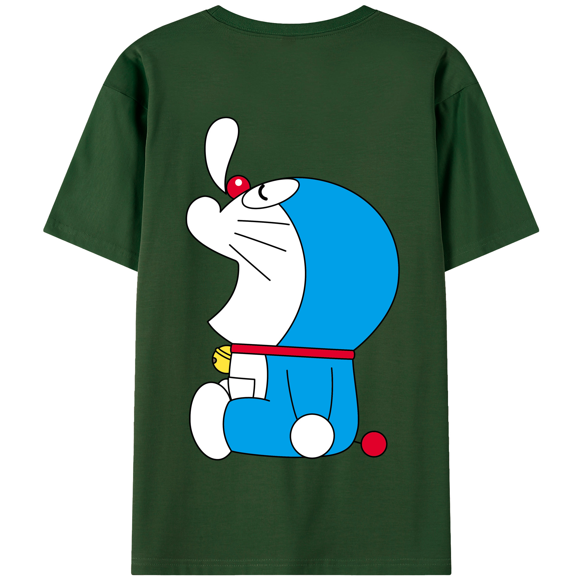 （画像用） ドラえもん Doraemon 綿100％半袖Tシャツ（背面プリント）